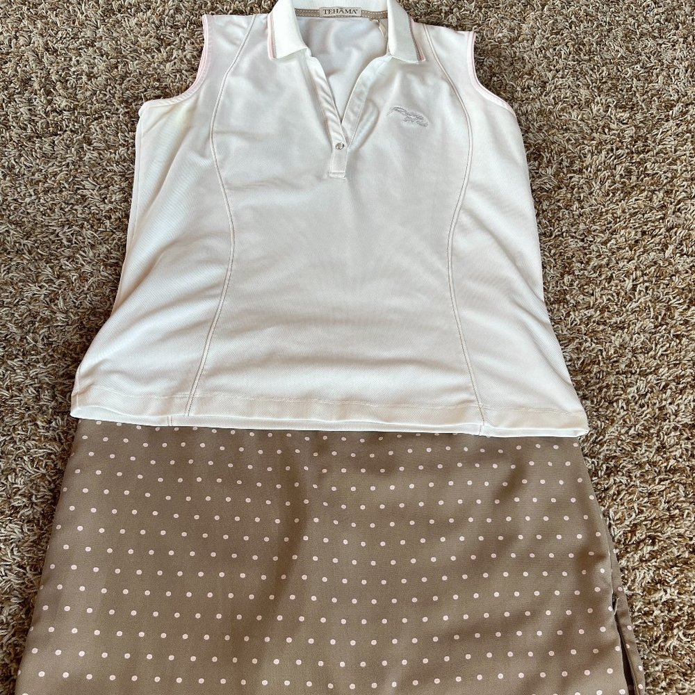 Women's Golf Outfit Skort and shirt